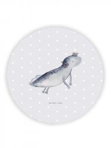 Mr. & Mrs. Panda Магнит на холодильник "Плавающий аксолотль" без надписи, пастельно-серого цвета