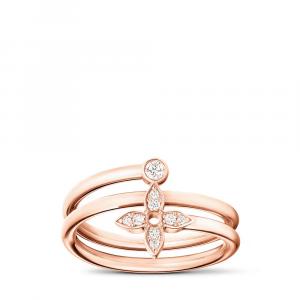 Кольцо Idylle Blossom Multi, розовое золото и бриллианты Louis Vuitton, золотой