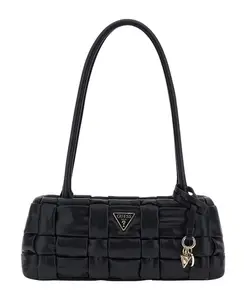 Плетеная мини-сумка через плечо Guess, черный