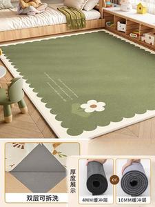 Xinglianxin Ковер 100х200 см для детской, моющийся, с рисунком зеленых цветов, противоскользящий