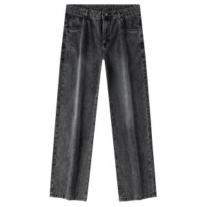 Джинсы Unisex Thickened Straight Fit Jeep, p75jmwn372 черный серый