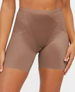 Женские шорты Thinstincts 2.0 с высокой талией до середины бедра SPANX, коричневый