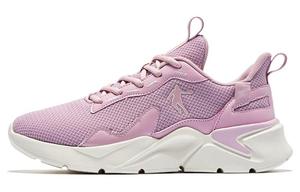 Амортизирующие противоскользящие легкие низкие кроссовки для бега женские Morning Sun, Pink Ivory QIAODAN, Dawn Pink/Ivory