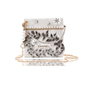 CHANEL [косметичка на заказ] Amber, Radiant Gold Language портативная косметичка для поездок на работу, сумка через плечо