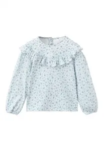 Детская блузка Mango Kids, Blue-Grey