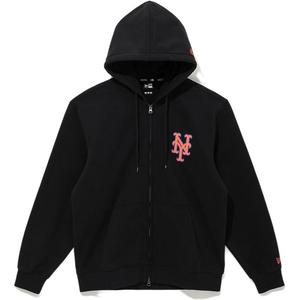 New Era Мужская толстовка-куртка черная, Black