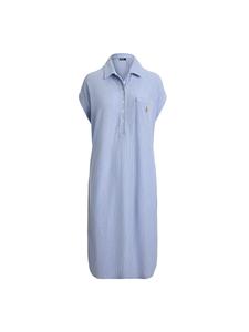 Ночная рубашка Polo Ralph Lauren Oxford, светло-голубой/белый