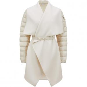 Стёганая фетровая накидка Moncler, белый