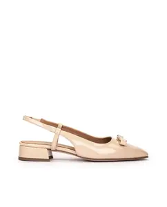Туфли-лодочки женские с открытой пяткой и отделкой Pedro Miralles, бежевый