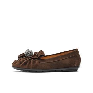 BELLE Женские лоферы серые, кофейные, цвет Coffee