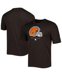 Мужская коричневая футболка с логотипом Cleveland Browns Joint Authentic Ball New Era, коричневый