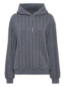 Brunello Cucinelli худи с пайетками, серый