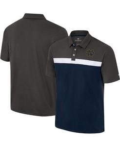 Мужская темно-серая рубашка-поло Notre Dame Fighting Irish Two Yutes Colosseum, серый