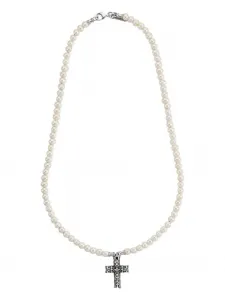 Колье Notre-Dame с жемчугом Emanuele Bicocchi, серебристый