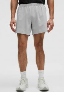 Спортивные шорты lululemon MILE MAKER RIPSTOP LINED 15CM, Silver Drop/Grey