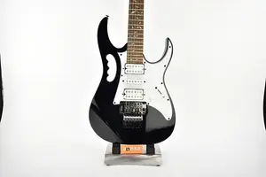 Ibanez JEMJR-BK Стэва Вая, модель с грифом из ятоба, 2022, черный, 3560 г