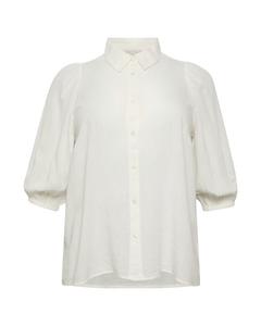 Блузка KAFFE CURVE Mille, натуральный белый