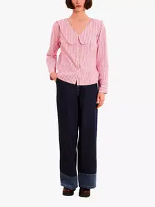 Топ OMNES Caitlin Peter Pan Collar, розовый