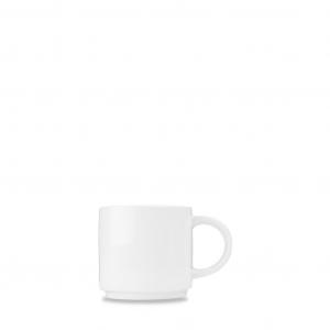 Компактная белая штабелируемая чашка Churchill Super Vitrified, 28,4 Cl, упаковка из 24 шт., белая, круглая Churchill´s, белый