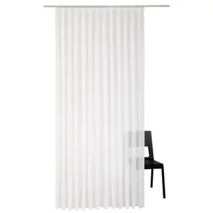 Виртовая штора «Одри», (1 шт.), готовая штора с ФБ 1:3 на заказ Wirth, белый