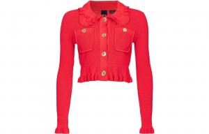 Кардиган с воротником Питер Пэн PINKO, красный