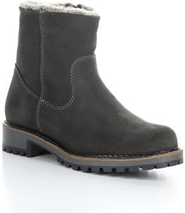 Ботинки Bos. & Co. из замши/фантары с искусственным мехом и боковой молнией - Calib, Grey