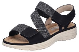 Босоножки на ремешках Rieker, черный