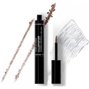 Гель и пудра для бровей Wet 'n' Wild Brow Duo для придания формы, подчеркивания и заполнения бровей нейтрального коричневого оттенка Wet N Wild