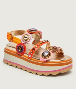 Кожаные сандалии OCTAVIA Kurt Geiger, оранжевый