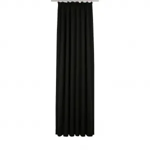 Штора Newbury с присборенной лентой, 1 шт., по размеру Wirth, черный