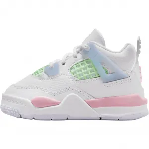 Jordan Air 4 Low top Toddler Shoes White Blue Green Infant And Toddler