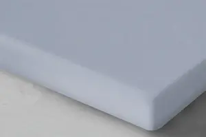 Простыня на резинке, хлопковый сатин, высокое качество 180x200 Серый Oritex