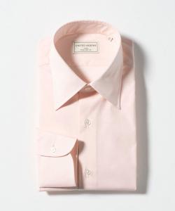 Рубашка ALBINI в клетку «графическая бумага», стандартный воротник United Arrows, цвет Sherbet