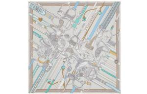 Стремена Шелковые Платки Женские Многоцветные HERMES