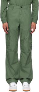 Зеленые обычные брюки-карго Carhartt Work In Progress, Duck green