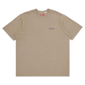 Топ с короткими рукавами Supreme Washed Script, цвет Тан