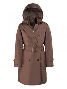 Двубортный тренчкот Moorer, коричневый