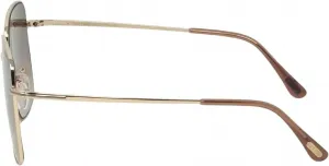 Женские солнцезащитные очки Tom Ford с коричневым градиентом, квадратная форма, FT0894-K, 28F 59, Shiny Rose Gold/Gradient Brown