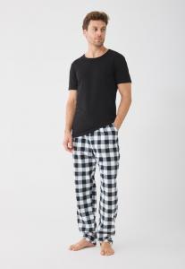 Пижамные брюки Pier One SINGLE PANT, Black/ White/Black