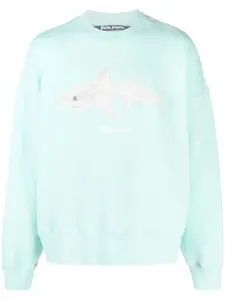 Толстовка с вышивкой PALM ANGELS, синий