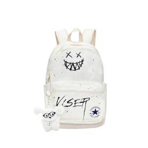 Converse Полиэстеровый рюкзак с граффити фэнтези унисекс черно-белый, White