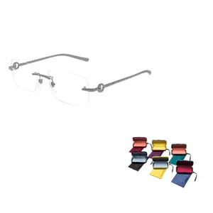 Очки прямоугольной формы с гравировкой логотипа GUCCI, серый