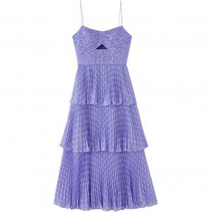 Self-portrait Женское платье-комбинация Self Portrait пурпурный Matrix в горошек