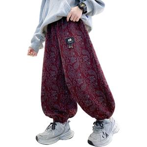 Детские вязаные спортивные штаны Moderate EASTERN CAMEL, burgundy