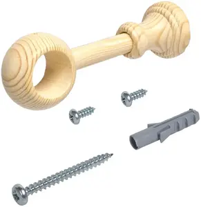 Опора Liedeco "Thuringia", (1 шт.), для карнизов Ø 28 мм Длина: 12,5 см, цвет kiefer