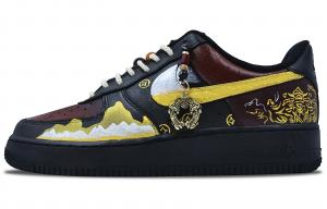 Nike Утепленные нескользящие низкие кроссовки для скейтбординга Air Force 1 Coverage, унисекс, черные