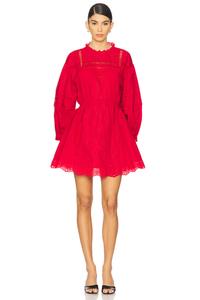 Clancy мини-платье Damson Madder, red