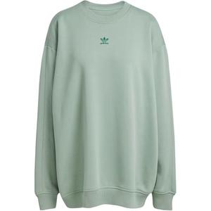 Флисовая оверсайз толстовка Essentials Adidas Originals, зеленый