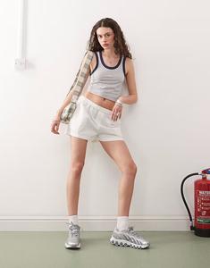 Тканые шорты-боксеры COLLUSION белого цвета - БЕЛЫЙ