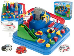 КИК, Интерактивная полоса препятствий, Парковка, Гараж, Автомобили, 32x32x24 см ikonka